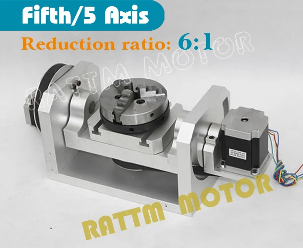 5 осевая разделительная головка с ЧПУ ось пятая вращения (с патроном) 3 кулачковый