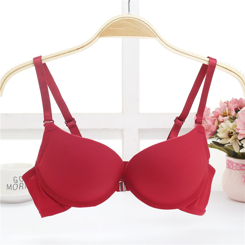

Yasemeen Front Closure Push Up Bras Seamless Gather Bras Invisible Front Closure Bras for Women Plus Size 34b 36b 38B