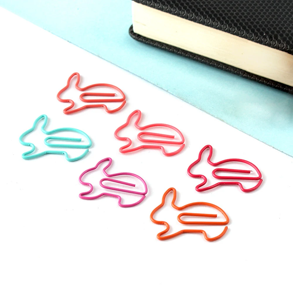 10 шт. креативная вкладка для книги с изображением кролика планер металлический