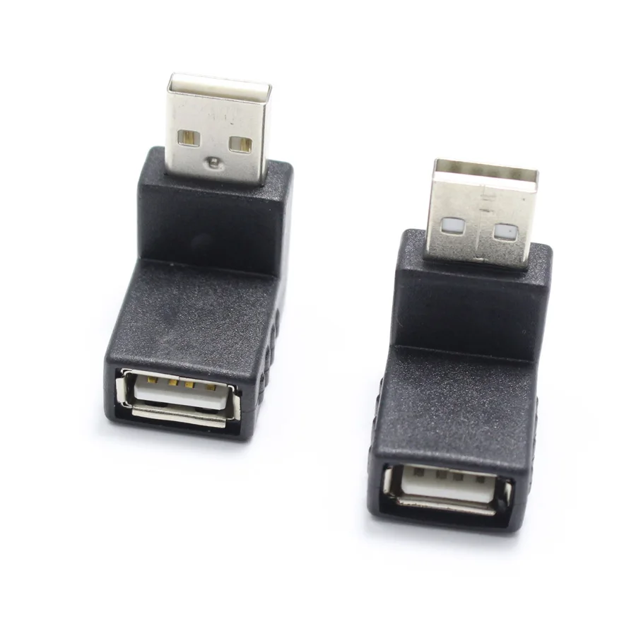 1 пара вверх/вниз штекер на гнездо 2 0 USB 90 градусов L Тип адаптер питания для