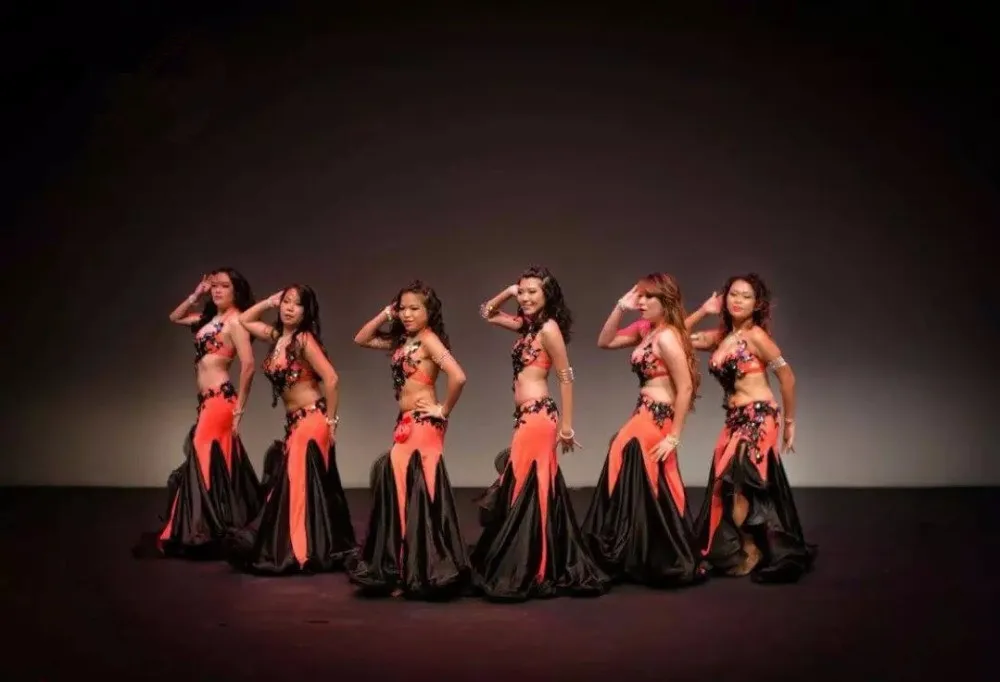 Костюм для восточных танцев Bellydance костюм живота одежда с бюстгальтером поясом