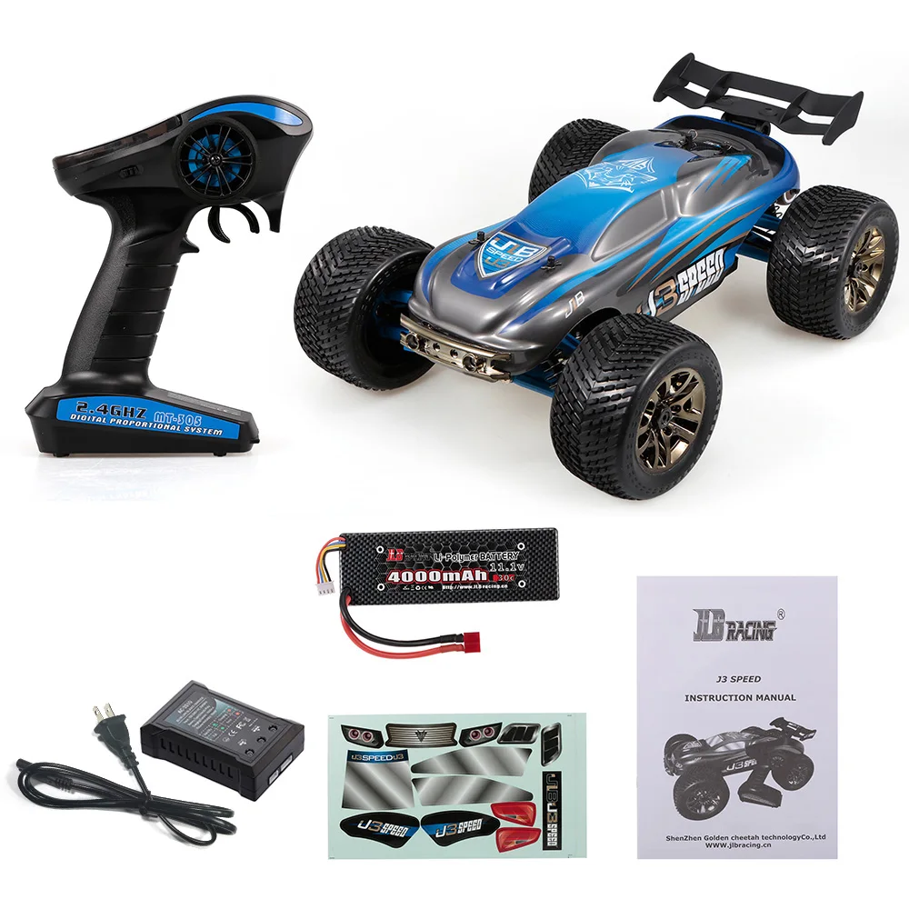 J3 гоночный скоростной автомобиль 1:10 4WD 2 4G RC автомобили бесщеточный 120A ESC