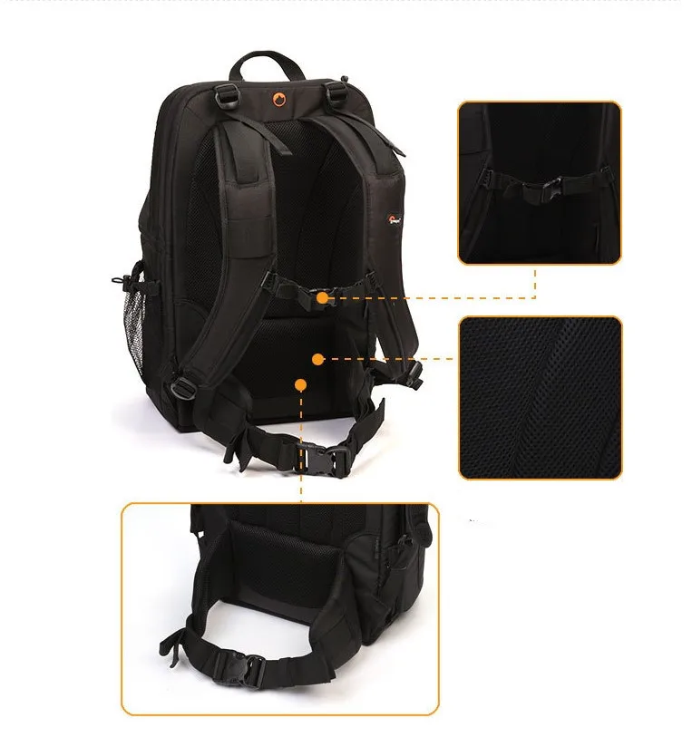 Free Shipping Genuine Lowepro Fastpack 350 Photo DSLR Camera Bag Digital SLR Backpack laptop 15.4" with All Weather Cove