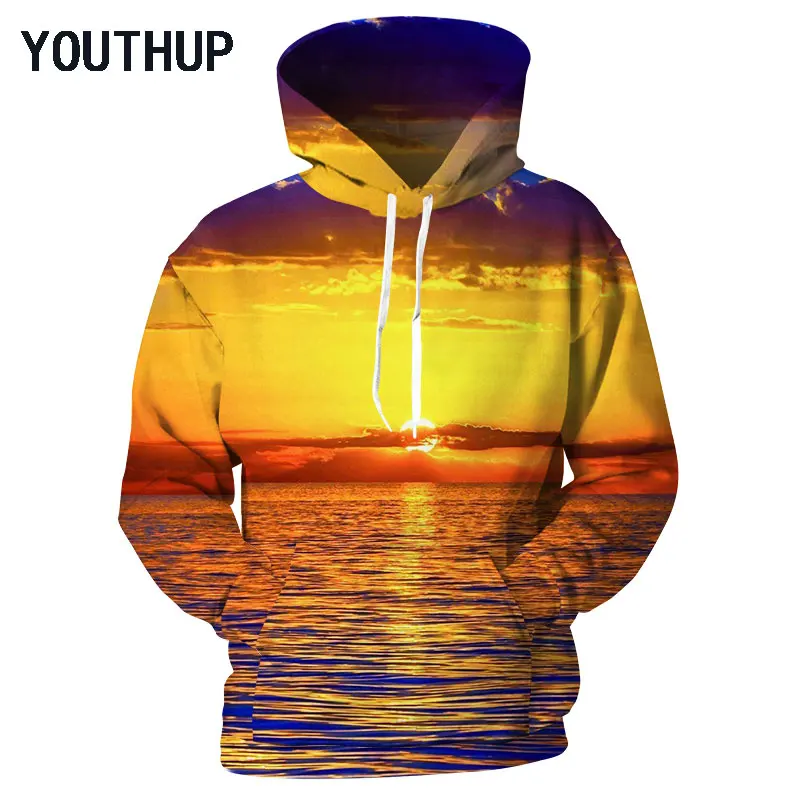 YOUTHUP новый дизайн весна 2019 худи с капюшоном мужские длинный рукав пуловер