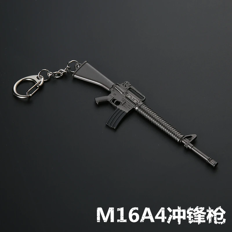 Игра PUBG оружие брелок для ключей стильный AWM 98K M416 пистолет подвеска мужской крюк
