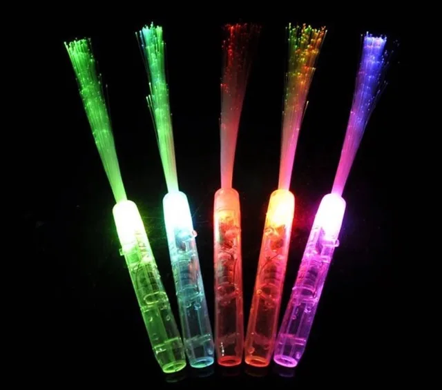 Led/Light Stick красочные мигающие Щупы для мангала Glow по волокно оптическое освещение