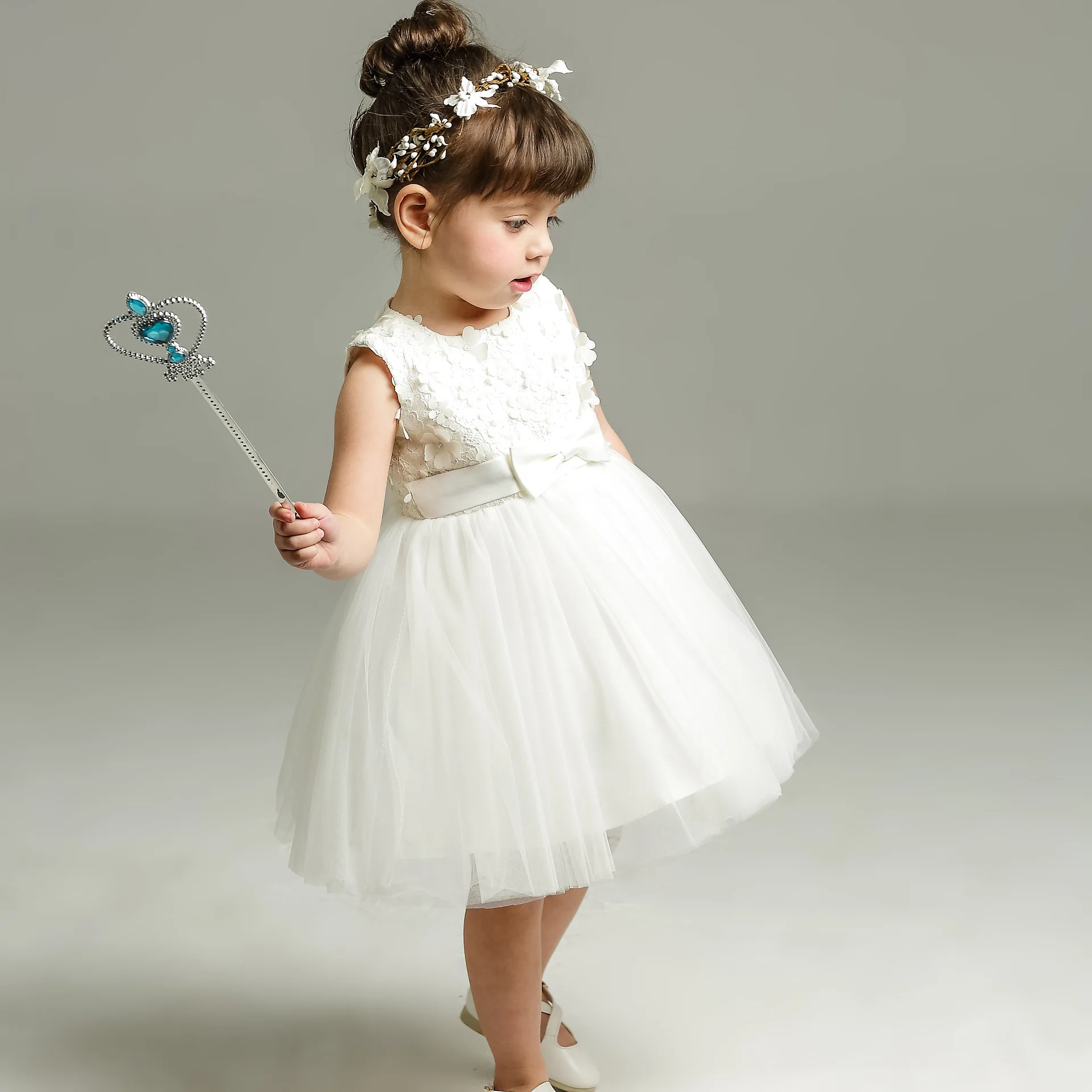 Платье для девочек 1 год платье принцессы на день рождения свадебное официальное