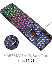 VOBERRY ZeroDate KB202 подсветка профессиональная игровая машина Handfeel USB клавиатура Мультимедийное освещение цветной светодиодный usb-кабель