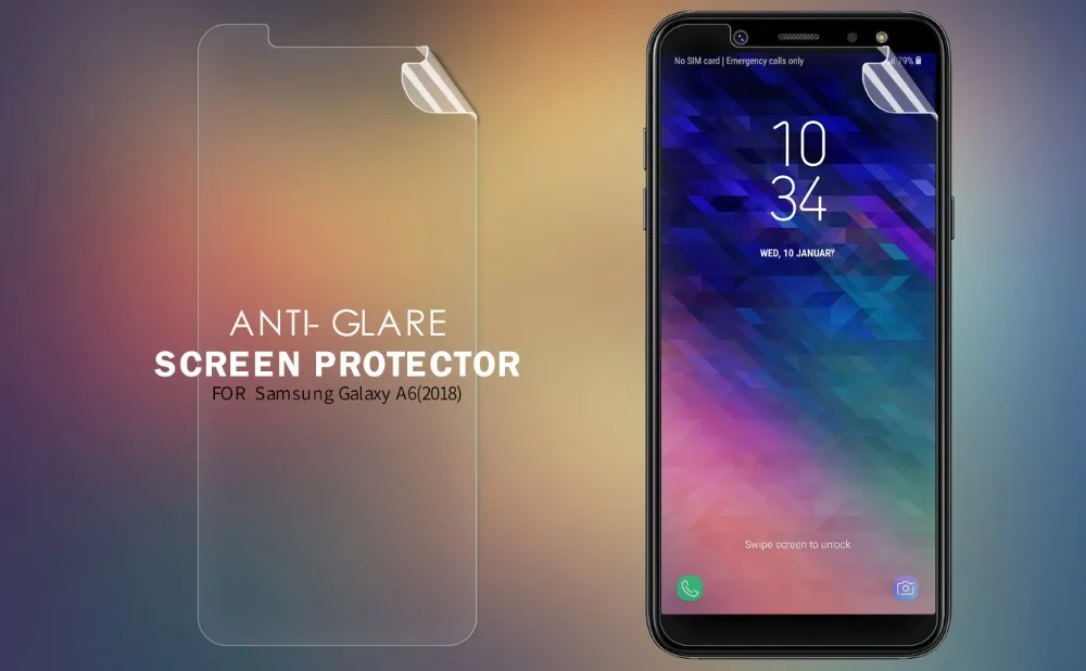 2 шт./лот для samsung Galaxy A6 NILLKIN кристально чистая защитная пленка или Антибликовая матовая защитная пленка для экрана