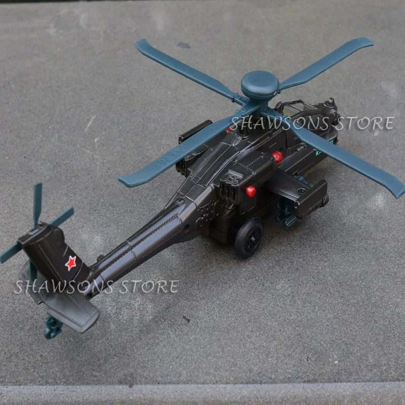 Литая под давлением металлическая военная модель игрушки 1: 64 AH-64 APACHE вертолет звук и Светильник W/O коробка