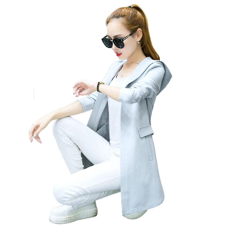 Корейский небольшой пальто леди все матч весной и осенью с длинными рукавами