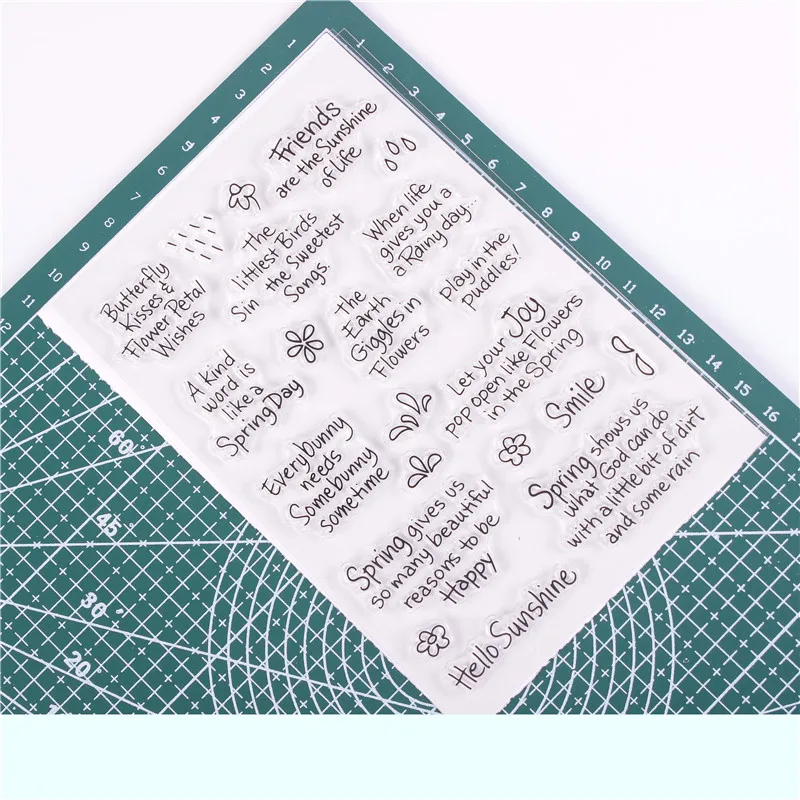 Прозрачный Штамп для рукоделия Скрапбукинг/изготовление карт/детское рождественское забавное украшение