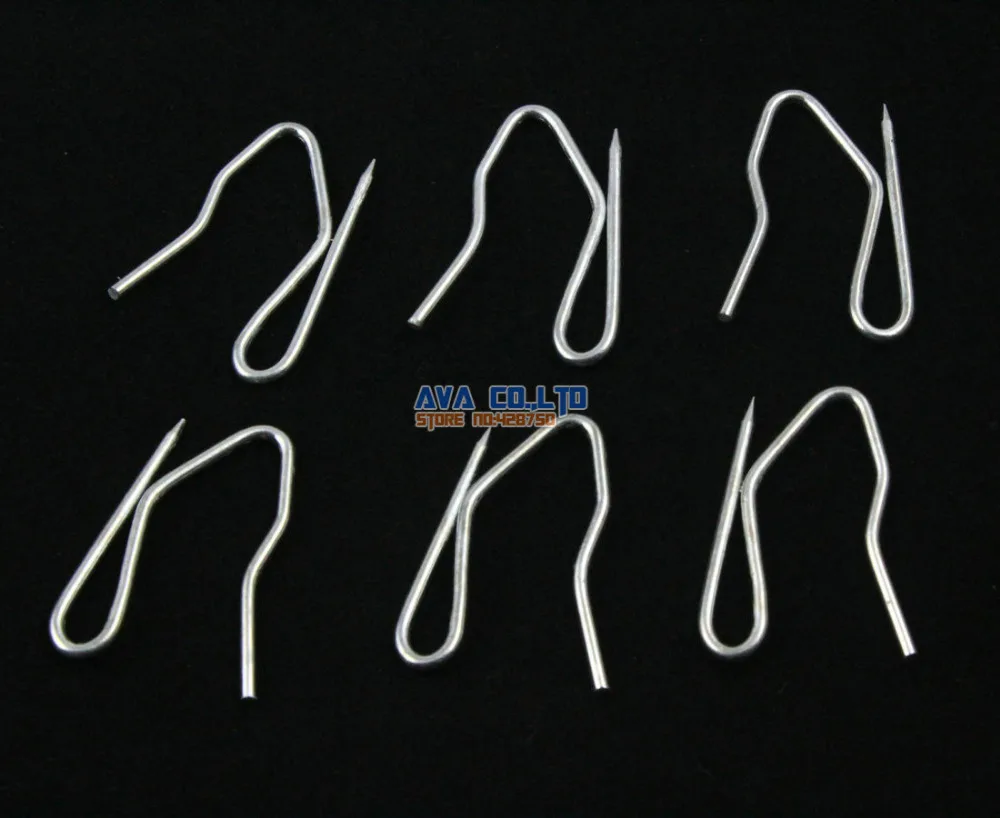 

100 Pieces Household Drawing Room Curtain Hooks Hanging Clips S Shape Hook 30mm