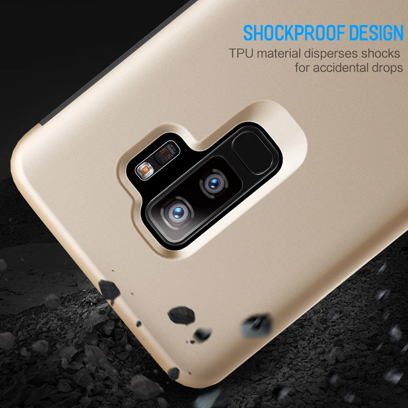 Чехол для Samsung Galaxy S9 Plus флип чехол Rock Dr. V невидимый роскошный умный с окошком Plus|case