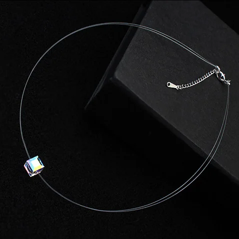 Женское колье чокер с кристаллами Swarovski свадебное украшение подарок для девочки