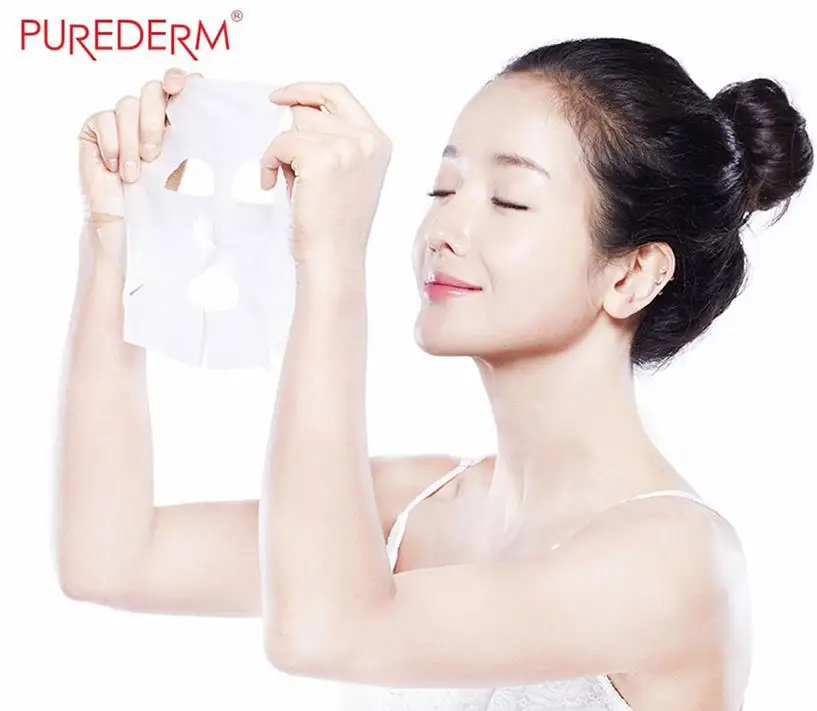 Коллагеновая Маска PUREDERM 25 листов коллагеновая увлажняющая маска уход за лицом