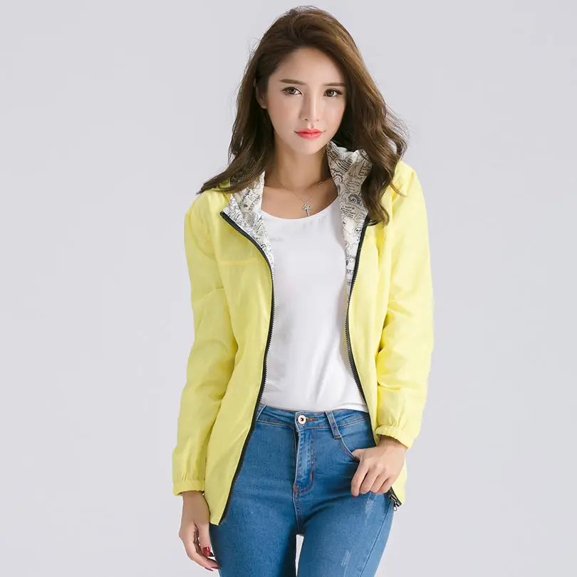 Осень куртка с капюшоном Для женщин пальто campera mujer тонкие падение Реверсивный