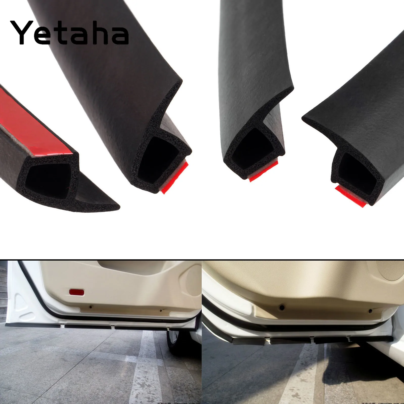 Резиновая уплотнительная лента для нижней части автомобильной двери Yetaha 4 м
