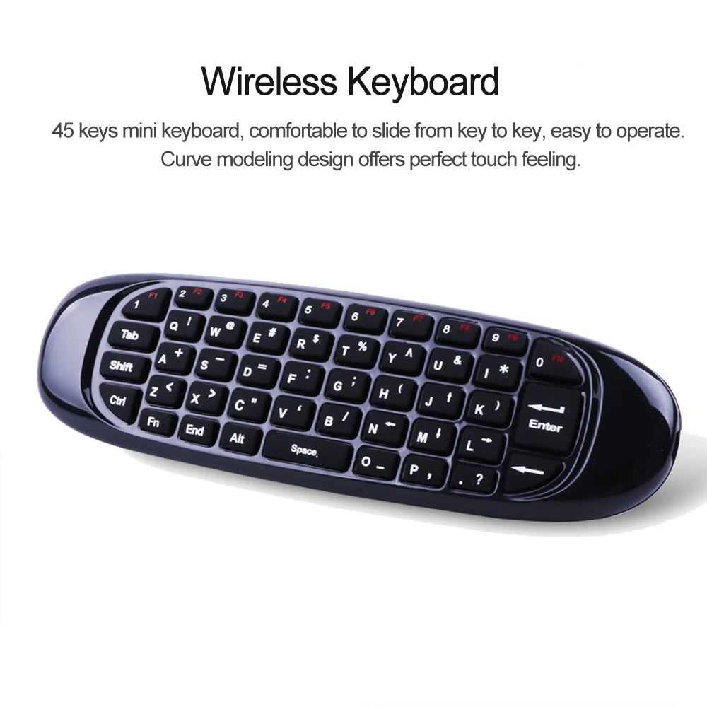 6 осей гироскоп C120 2 4G Air Mouse перезаряжаемая беспроводная клавиатура с пультом