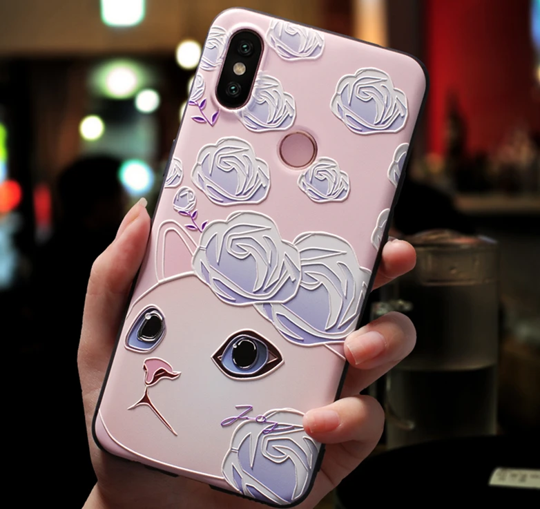3D рельеф лотоса чехол для Xiaomi mi A1 A2 8 Lite 9 5X 6X для Red mi 4X S2 5A плюс 4A 6A 6 Pro Note 4X3 5 7 Чехол Fundas