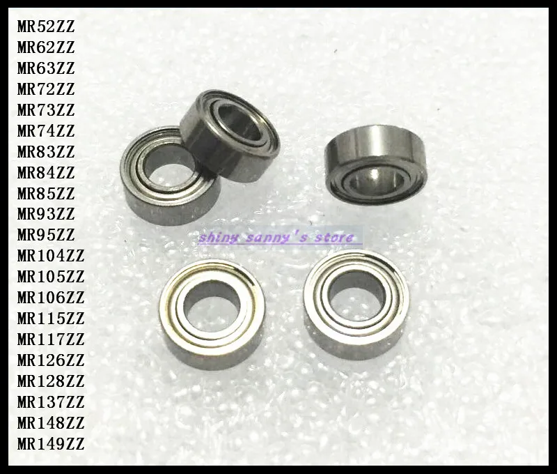 10-20 шт./лот MR52ZZ MR62ZZ MR63ZZ MR72ZZ MR73ZZ MR74ZZ тонкий настенный шариковый мини-подшипник |