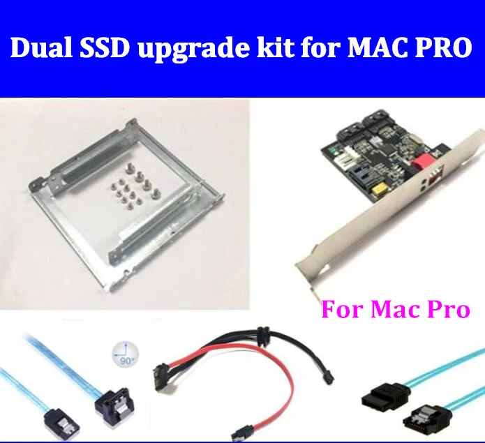 Двойной набор обновленных SSD RAID для MACPRO 1 5 в том числе (двойной лоток ssd/кабель sata/HW