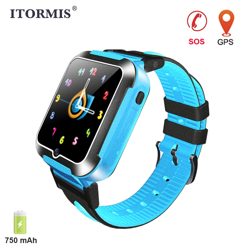ITORMIS, детские gps часы, умный телефон, часы с батареей, 750 мА/ч, для детей, поддержка sim-карты, SOS, расположение PK Q50 Q90, Android IOS