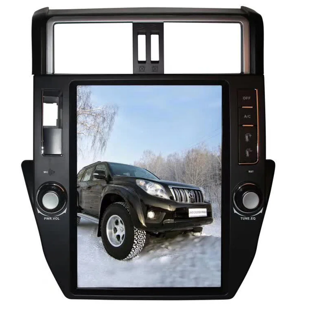 10 4 дюймовый вертикальный экран Tesla Style Android 9 0 автомобильный DVD-плеер GPS для TOYOTA Land