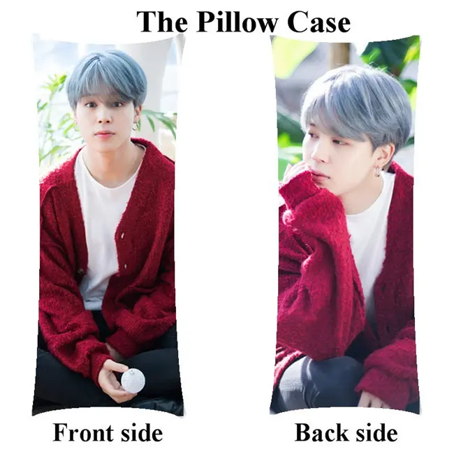 PillowCase Bangtan мальчики длинная наволочка kpop Jimin домашняя девушка только тело наволочка на заказ - Цвет: PillowCase