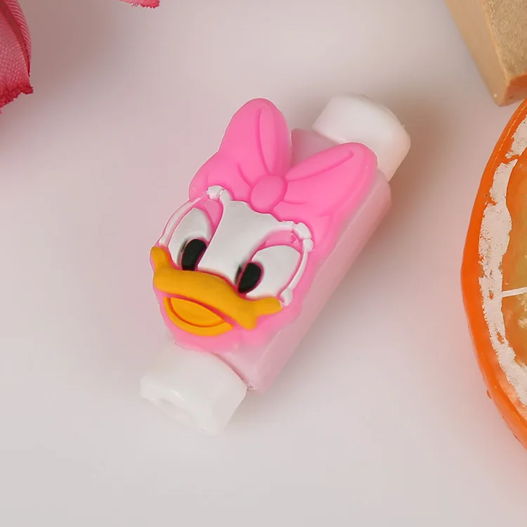 20 шт./лот, милый мультяшный рисунок, USB протектор для кабеля передачи данных, анти ломающийся защитный рукав для iphone 5, 6, 7, 8, зарядный кабель, защита
