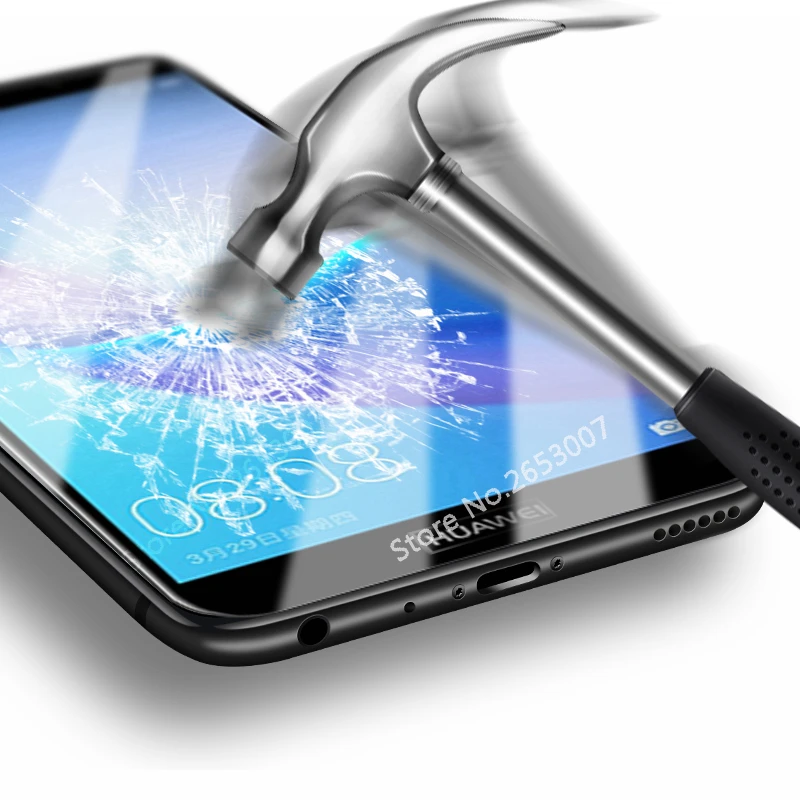 Закаленное стекло с полным покрытием для Huawei Honor 7A Pro 7C 5 45 7 99 дюймов защита Y5 Y6 Y7 prime