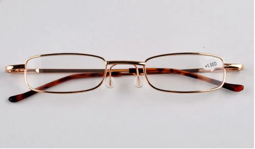 Компактные весенние очки для чтения в виде висков с портативным карманом и