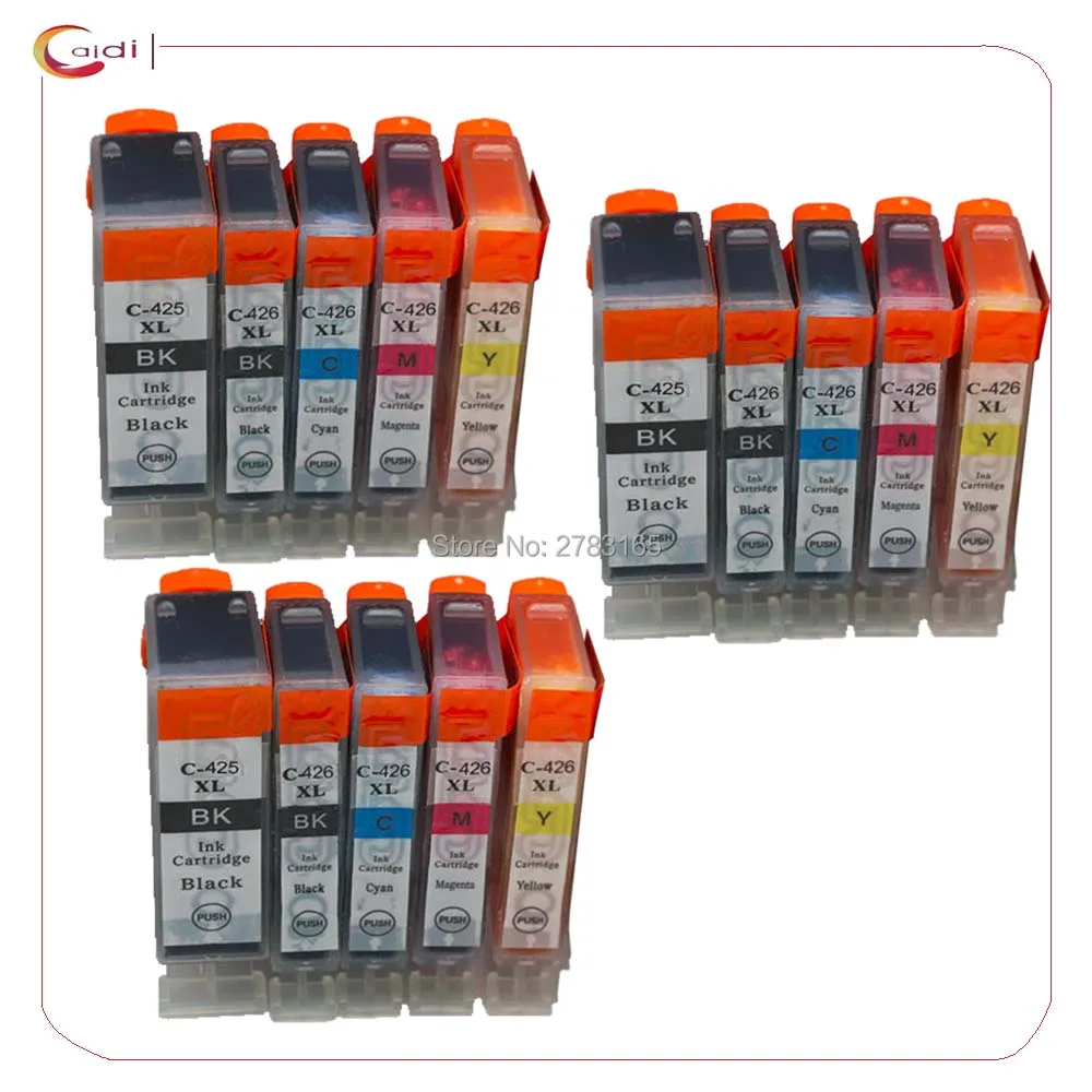15 шт. совместимы с чернилами Canon PGI 425 CLI 426 pixma ip4840 ix6540 mg5140 mg5240 mg6140 mg8140 mx884|printer ink|ink