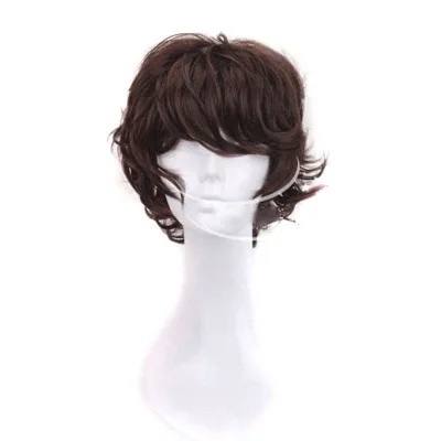 Only wig Аниме Осаму дадзай косплей плащ костюм брюки литературный жилет уличные собаки Хэллоуин Карнавальный костюм парик - Цвет: Only wig