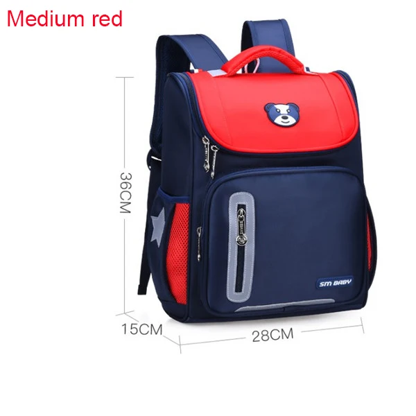 Medium red Русский стиль, школьные рюкзаки на колесиках для девочек, детские школьные сумки, ортопедический рюкзак, сумка для мальчиков, детский Ранец - Цвет: Medium red