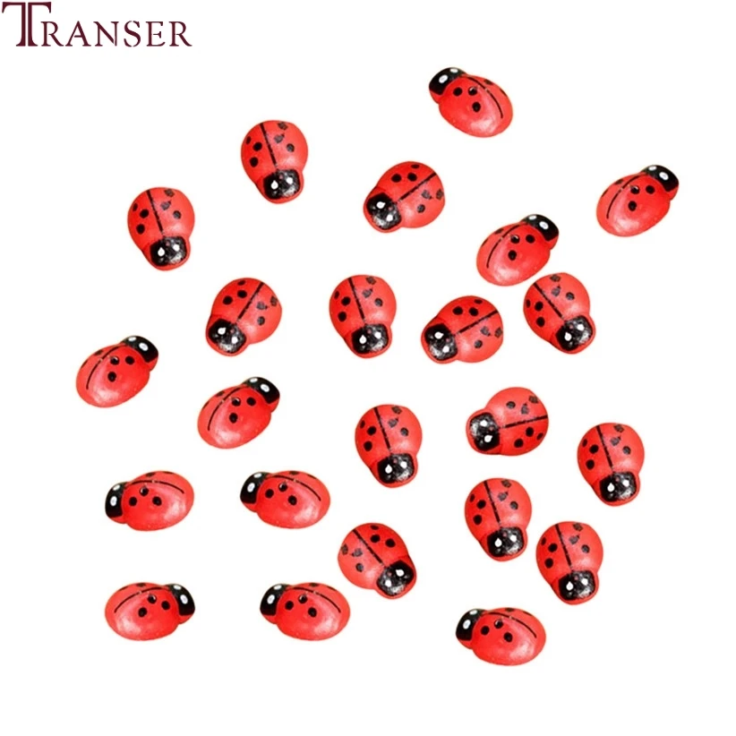 10 шт./лот миниатюрные украшения Coccinella Septempunctata изделия из смолы DIY маленький садовый декор украшения для дома и свадьбы 90509