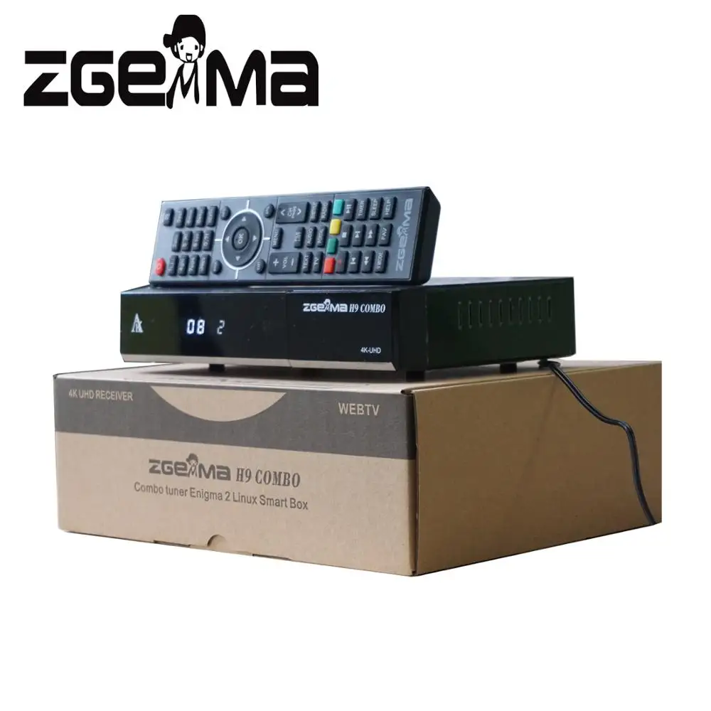 2 шт./лот ZGEMMA H9 Combo с CI + DVB-S2X DVB-T2/C Dual WIFI ma2 Linux 4K Ultra HD 2160p спутниковый ТВ-приемник |