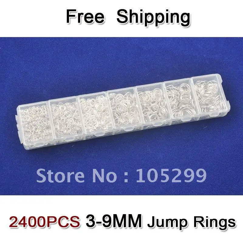 

Wholesale Lot 2400pcs 3-4-5-6-7-8-9mm 925 Sterling Silver Components 925 Sterling Silver Jewelry Accessories Jump Rings