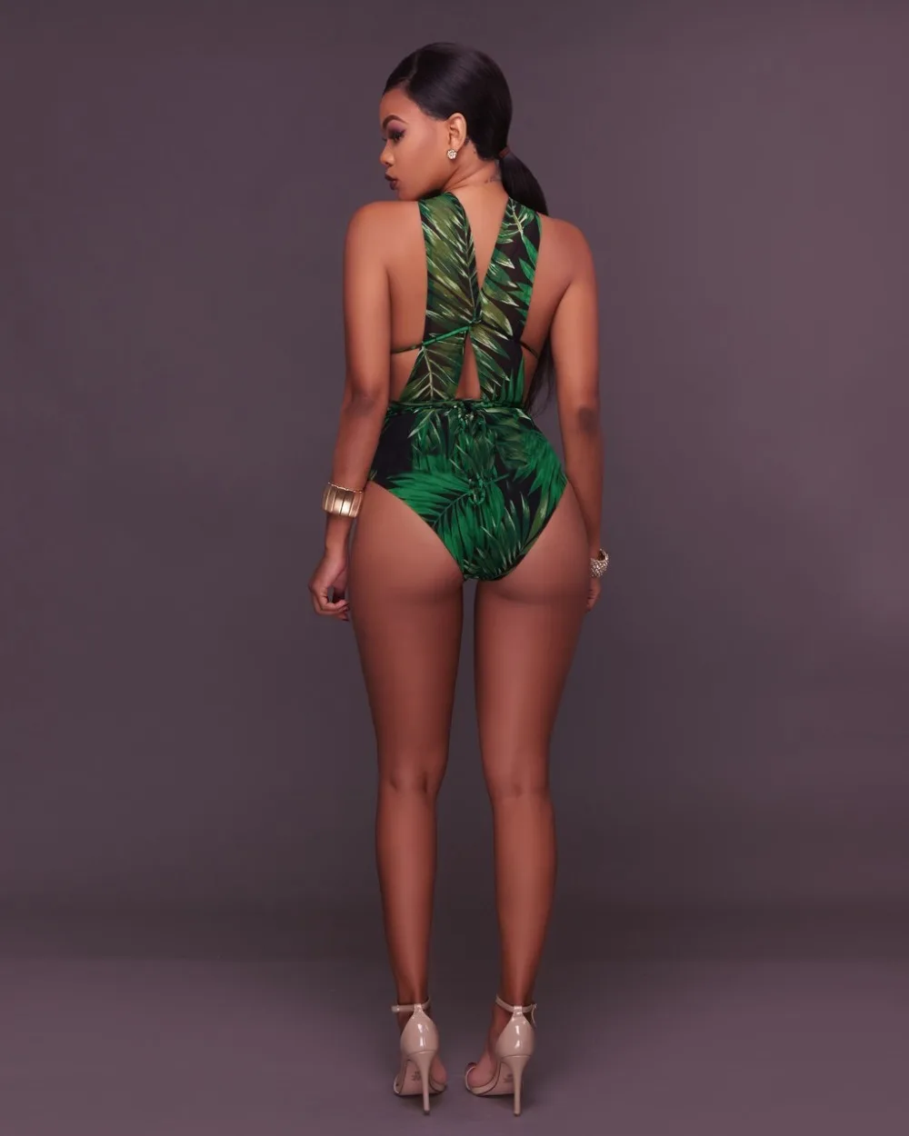 Пляжная одежда с цветочным принтом, боди, Купальники, женские, три части, Богемия, пляжный купальник, женский купальник