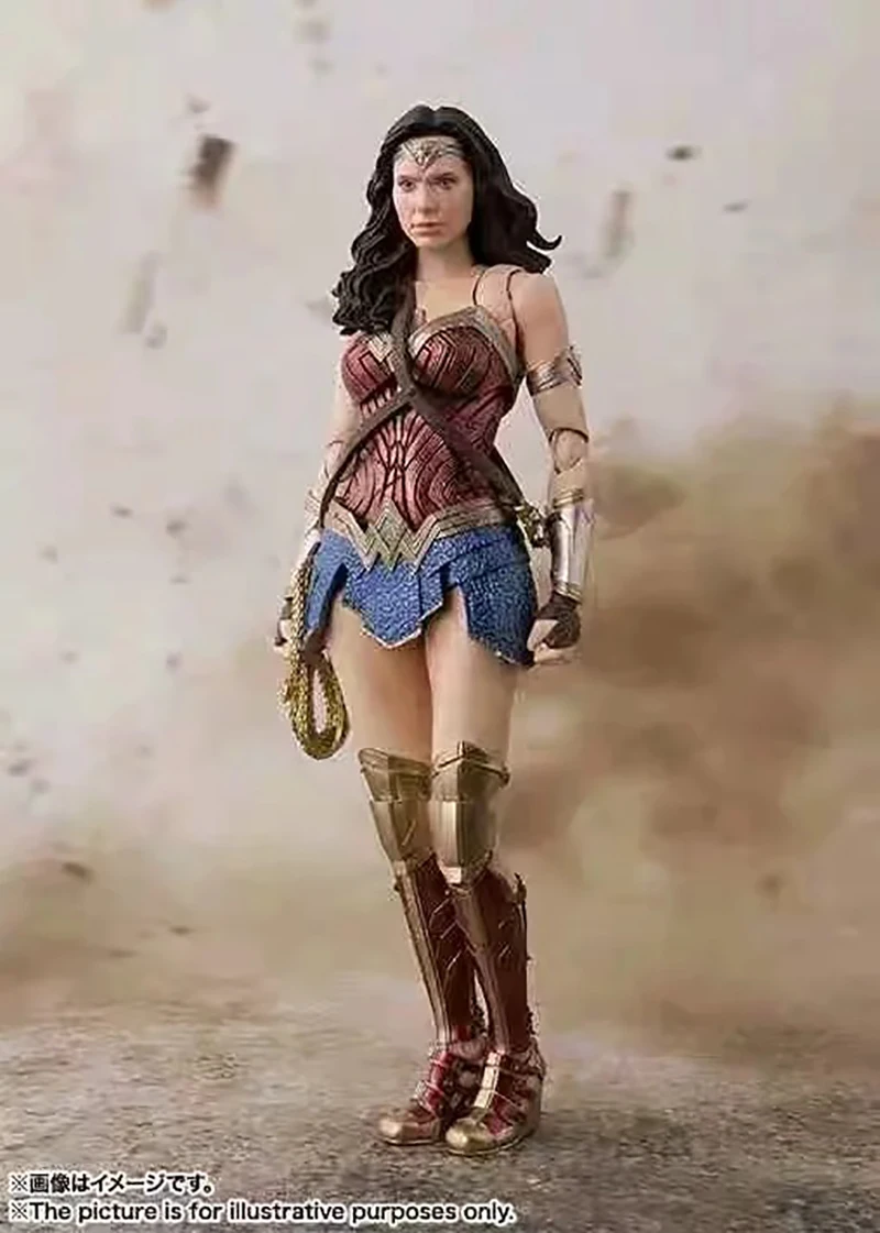 Новинка 15 см Лига Справедливости Figuarts Wonder Woman ПВХ экшн фигурка Коллекционная