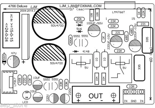 

sep_store NEW LM4766T Deluxe Stero Audio power amplifier Kit DIY AMP 50W*2
