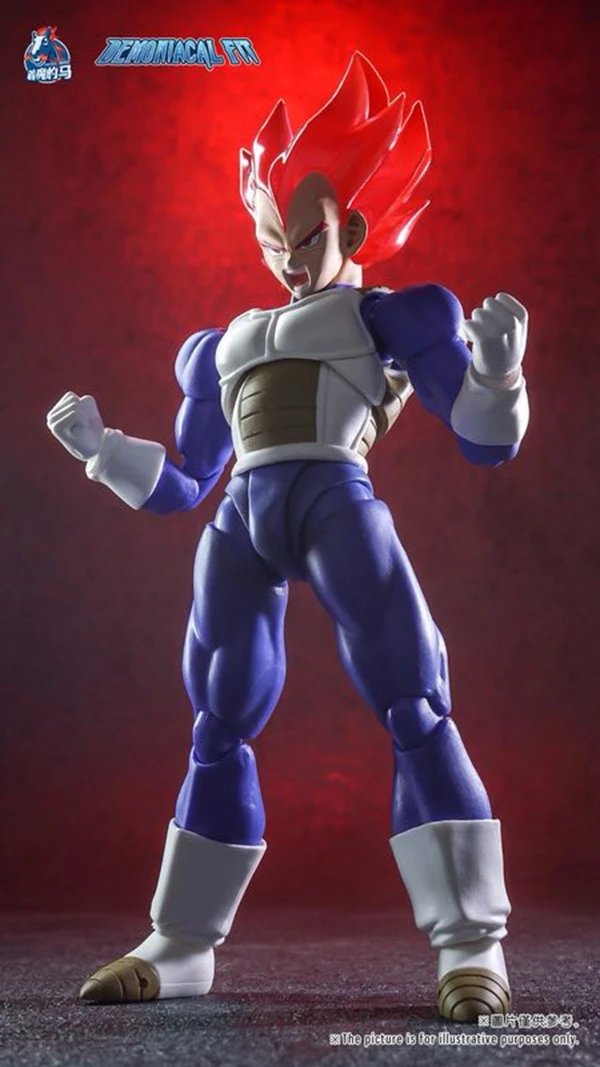 Dragon Ball Z костюм для СВЧ SSJ красный Бог Вегета аксессуары Demoniaca Fit фигурку Коллекция