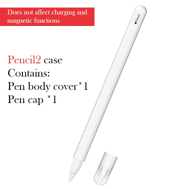 Противоскользящий силиконовый защитный чехол для Apple Pencil аксессуары держатель