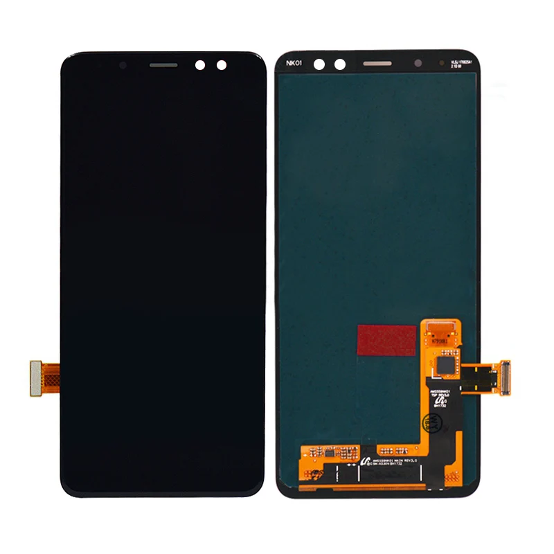 Оригинальный ЖК дисплей AMOLED для SAMSUNG Galaxy A8 2018 A530 A530F A530DS A730 A730F сенсорный