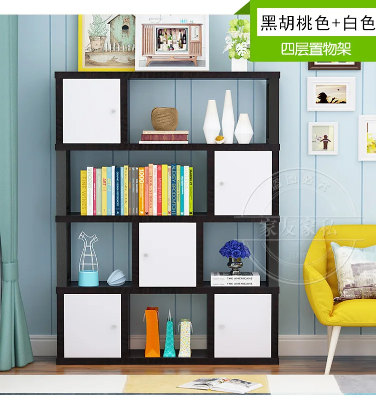 Книжный шкаф для гостиной мебель дома стальная деревянная книжная полка стеллаж