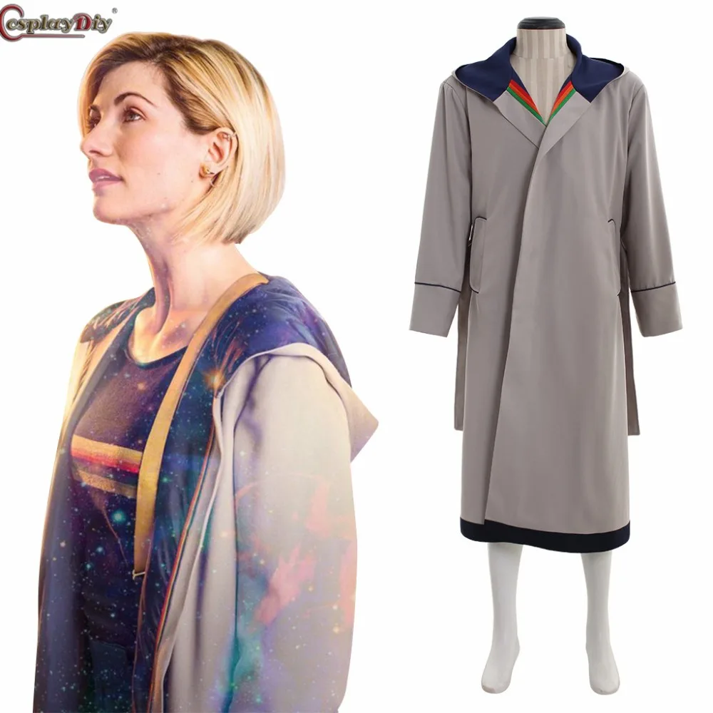 Костюм Доктора Кто для косплея Cosplaydiy Женская куртка пальто верхняя одежда 13 го