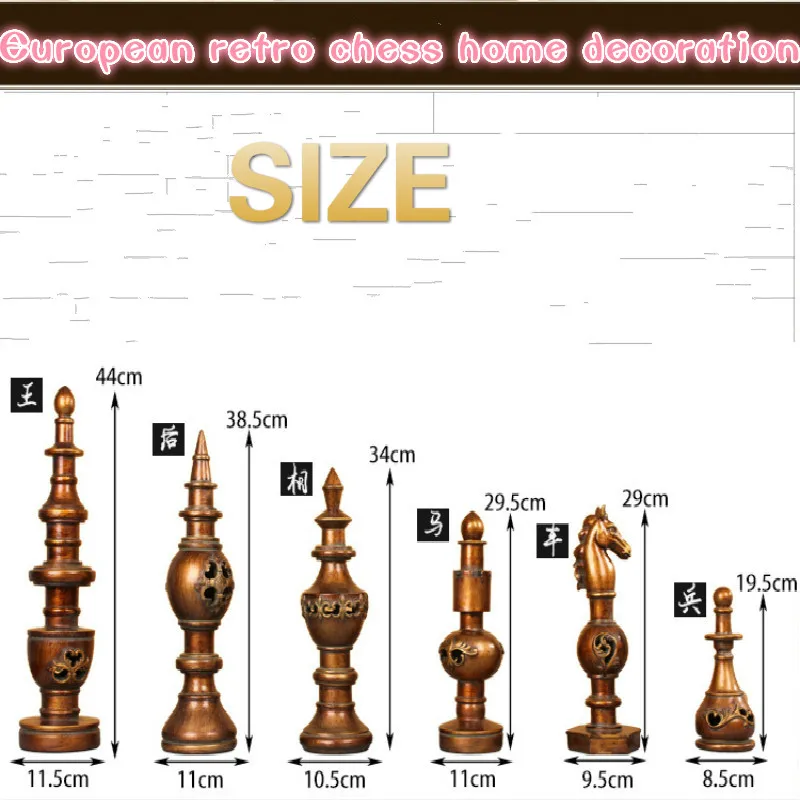 

Foreign Trade New European-style Retro Chess Home Decoration
