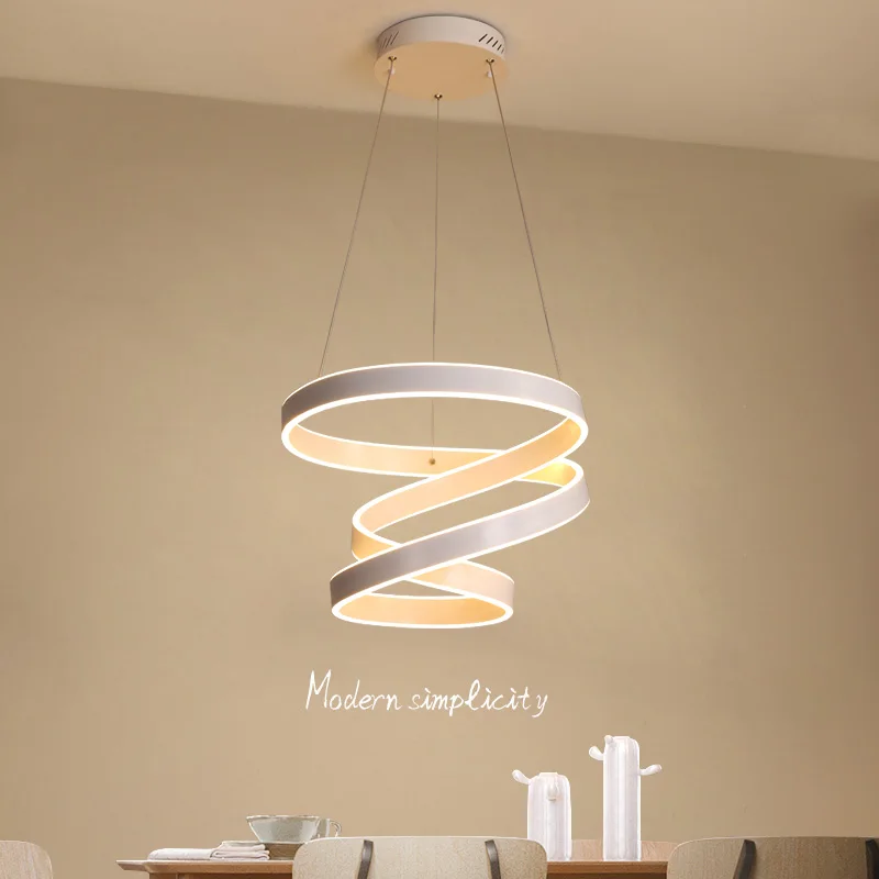 Минимализм DIY подвесные современные светодиодные светильники для столовой бара