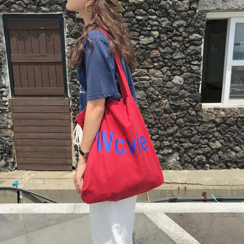 Youda Новинка 2018 красная Холщовая Сумка контрастных цветов модная женская сумка на