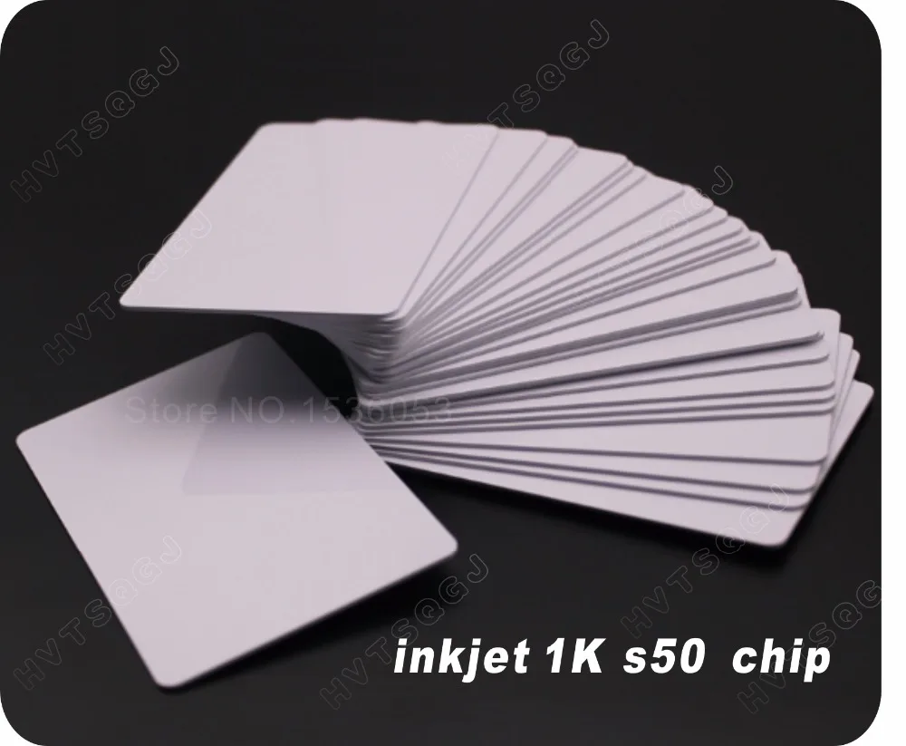 Глянцевая струйная карта RFID 10 шт./лот 13 56 МГц чип карты для печати ПВХ ID Epson Canton Printer